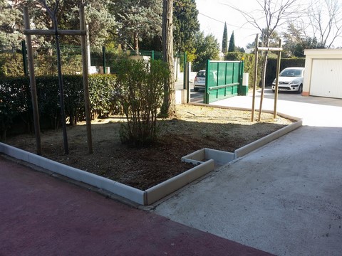 Sols et allées en beton